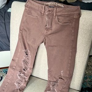 American Eagle Jeggings Mauve
